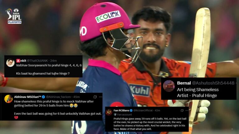 “How Shameless…” Praful Hinge’s Celebration On Vaibhav Sooryavanshi’s Wicket S – আইপিএল ২০২৬: বৈভব সূর্যবংশীর উইকেট নিয়ে প্রফুল্ল হিঙ্গের বিতর্কিত উদযাপন