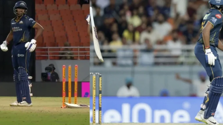 Sai Sudharsan falls in bizarre hit-wicket fashion again; Shubman Gill left stunn – আইপিএল কোয়ালিফায়ারে অদ্ভুত হিট-উইকেট: সাই সুদর্শনের অবিশ্বাস্য বিদায়